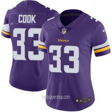 Dalvin Cook Minnesota Vikings Womens Authentic Purple Team Color Jersey Bestplayer
